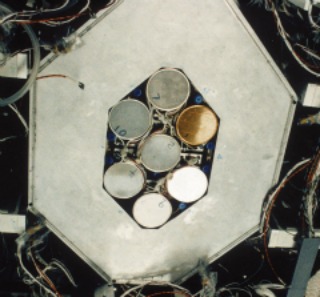 GRIS germanium detectors: GRIS consists of seven of the world's largest, high-purity, n-type germanium (Ge) detectors. The detectors are cooled to liquid nitrogen temperatures (in order to achieve high resolution) and are surrounded by a thick anti-coincidence shield which allows the rejection of background events from true astrophysical events.